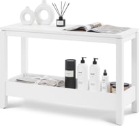 Журнальный стол Лузалес КОДЗУВ 100x35x63 см, белый 1042100303