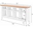 Стол-консоль Лузалес КЫМÖР 157х74х40 см, белый/светло-коричневый 5032100111 10