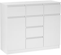 Комод Woodville мадера комби 2, лдсп, белый 520991