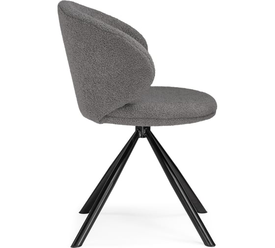 Крутящийся стул на металлокаркасе Woodville solomon, gray/black 15601
