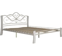 Полутораспальная кровать Woodville виктори 4, 140x200 см, белая 403003