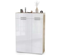 Комод Моби лайн 13.121, дуб серый craft k 002 pw/белый глянец, пвх 415715