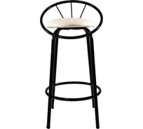 Стул MODULE`S TYLE Дельта полубарный, ваниль крап/ черный глянец ВИ0036