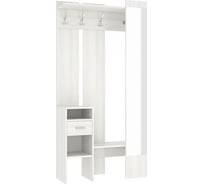 Готовая прихожая Woodville Агата, белый рамух 321189