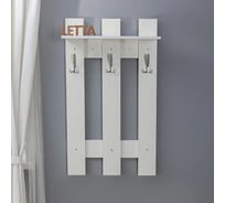 Настенная вешалка Letta ультра белое тиснение 600x1050x282 мм L30361