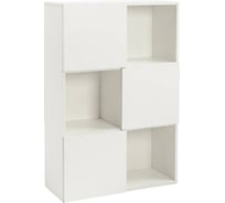 Книжный шкаф Letta style с 3 дверками белое тиснение 706x1048x300 мм L3088