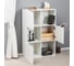 Книжный шкаф Letta style с 3 дверками белое тиснение 706x1048x300 мм L3088 6