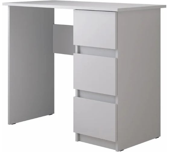 Письменный стол Letta city lite 3 ящика белое тиснение 900x750x450 мм L14015