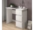 Письменный стол Letta city lite 3 ящика белое тиснение 900x750x450 мм L14015 3