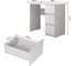 Письменный стол Letta city lite 3 ящика белое тиснение 900x750x450 мм L14015 9