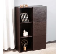 Книжный шкаф Letta style с 3 дверками венге 706x1048x300 мм L3089