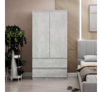 Шкаф Letta 2 в 1 пакс с 2 ящиками бетон L14115