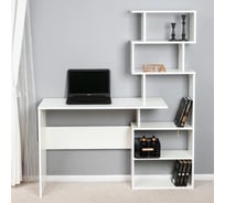 Стол-стеллаж Letta zett белое тиснение 1197x1518x400 мм L3137