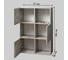 Книжный шкаф Letta style с 3 дверками бетон 706x1048x300 мм L30090 2