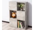 Книжный шкаф Letta style с 3 дверками бетон 706x1048x300 мм L30090 4