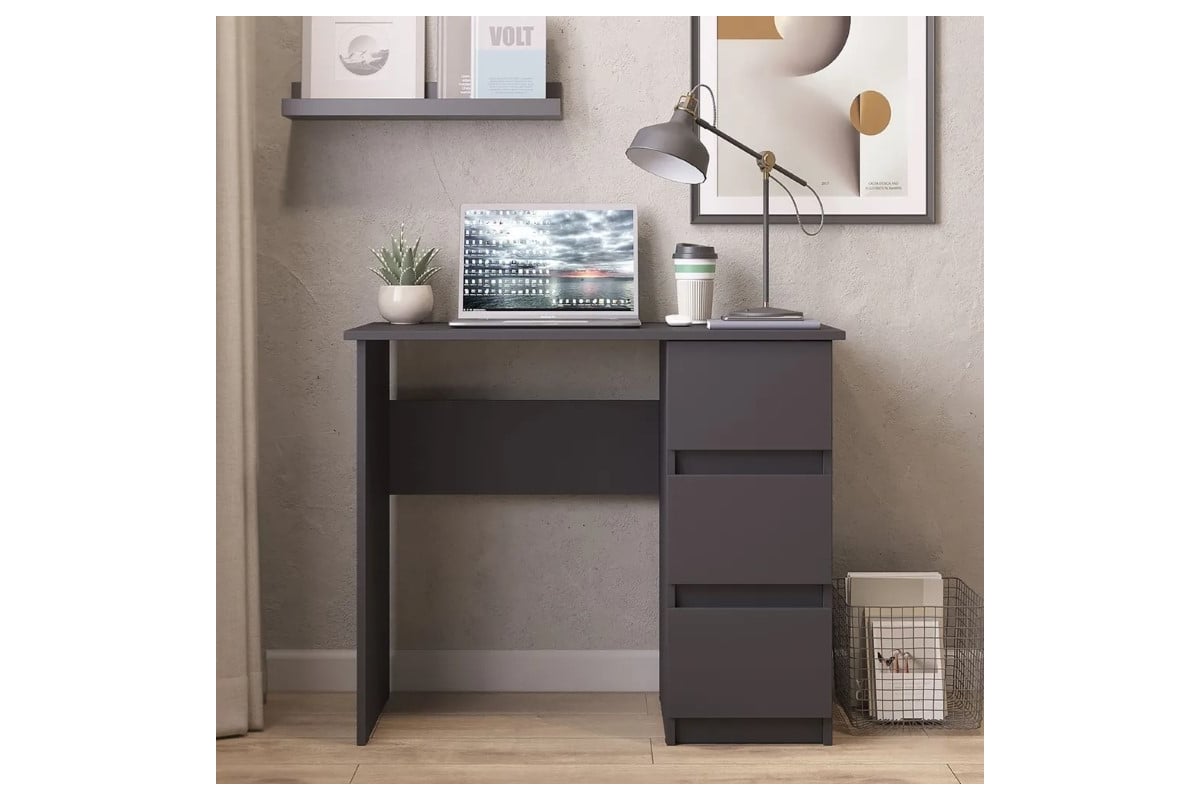 Письменный стол Letta city lite 3 ящика графит 900x750x450 мм L14001 ...