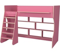 Кровать-чердак с полками Капризун Р432 1 розовый 405522