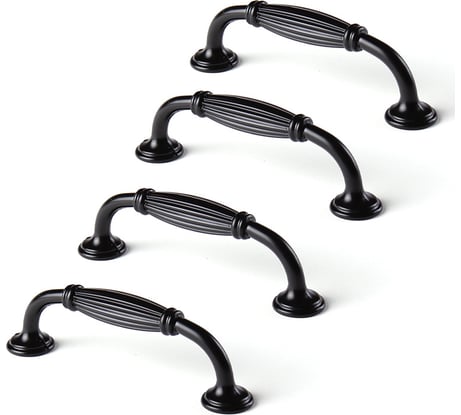 Ручка-скоба Larvij 4 шт.+ крепеж, 96 мм L4.008.96BLx4