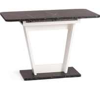 Стол раскладной Tetchair Fox ЛДСП, 68.6x110-145x75 см, мрамор черный/белый 21177