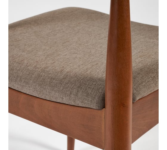 Стул Tetchair Bull мягкое сидение, каркас бук, сиденье ткань, 54.5x54x75 см, коричневый 19585