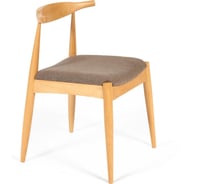Стул Tetchair Bull мягкое сидение, каркас бук, сиденье ткань, 54.5x54x75 см, натуральный/коричневый 19586