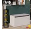 Пуф ТриЯ Хьюстон белый ясень/велюр серый 250795 2