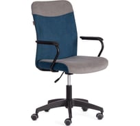 Кресло Tetchair Fly флок, серый/синий 21291