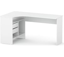 Компьютерный стол Woodville спм-25 левый белый 445864