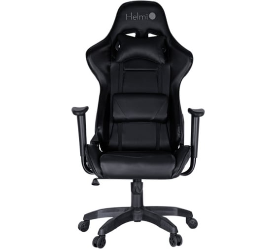 Кресло игровое Helmi HL-G09 Control экокожа черная, 2 подушки 306180