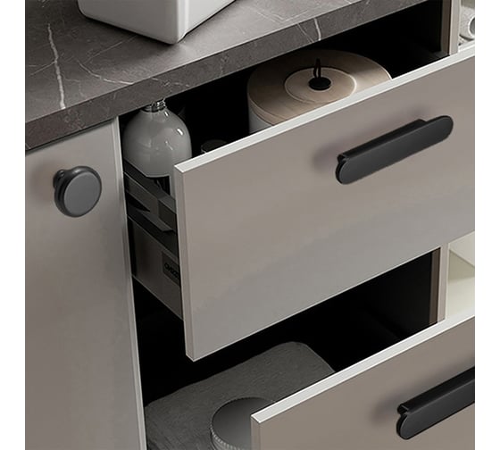 Ручка-скоба CAPPIO RSC102, алюминий, м/о 96, черный 9627874