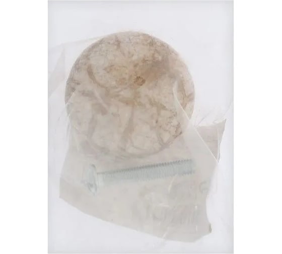 Ручка-кнопка CAPPIO ART Ceramics 011 диаметр 32 мм, керамическая, белая с текстурой 9448014