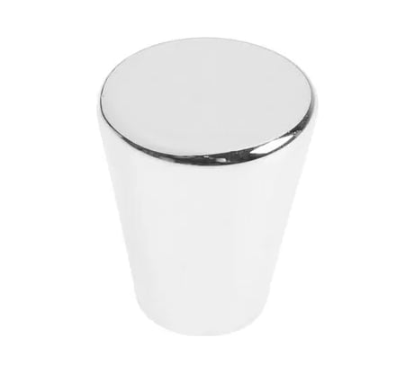 Ручка-кнопка CAPPIO РК019 диаметр 20 мм, пластик, хром 7434118