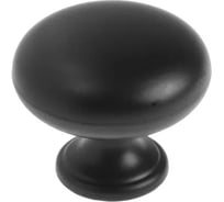 Ручка-кнопка CAPPIO РК120 диаметр 32 мм, пластик, черный 7434127