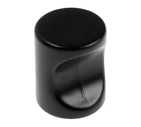 Ручка-кнопка CAPPIO РК102 диаметр 18 мм, пластик, черный 7434115