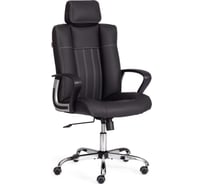 Кресло Tetchair Oxford хром/экокожа, черный 21162