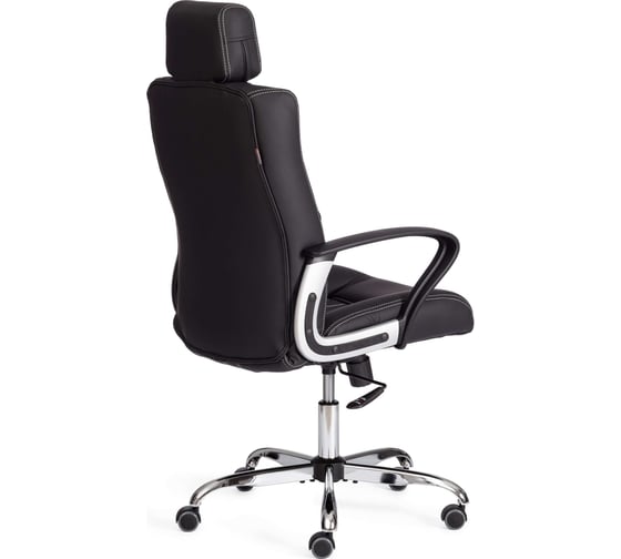 Кресло Tetchair Oxford хром/экокожа, черный 21162