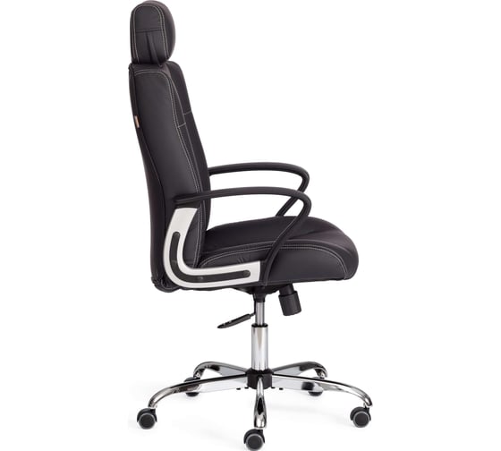 Кресло Tetchair Oxford хром/экокожа, черный 21162