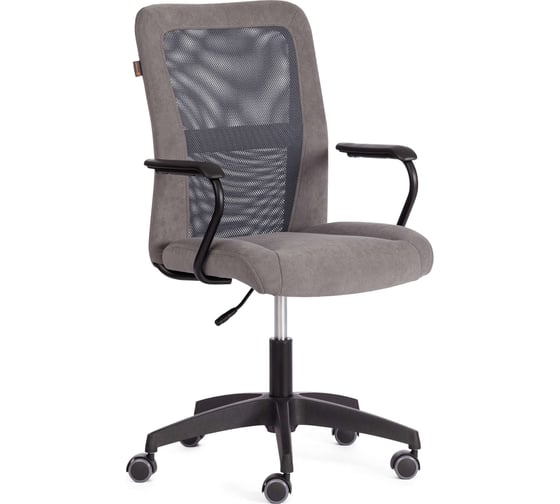 Кресло Tetchair Staff флок/ткань, серый 21298 1