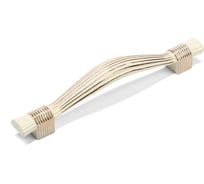 Ручка-скоба CAPPIO цинк, м/о 128 мм, цвет белый/золото 9917977