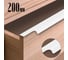 Ручка торцевая CAPPIO RP100WH, длина 200 мм, цвет белый 9572177 6