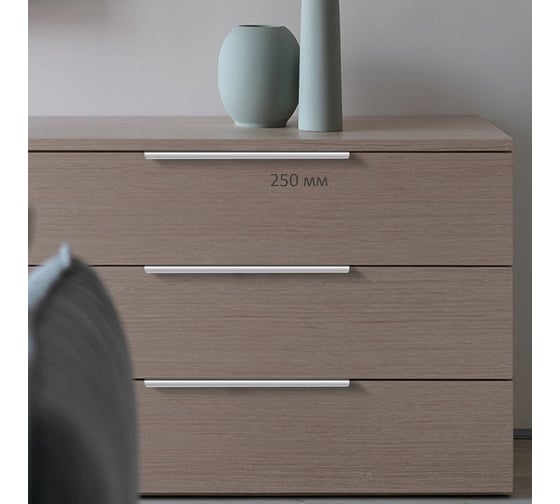 Ручка CAPPIO RT001, длина 250, межосевое расстояние 192, цвет матовый хром 9617965
