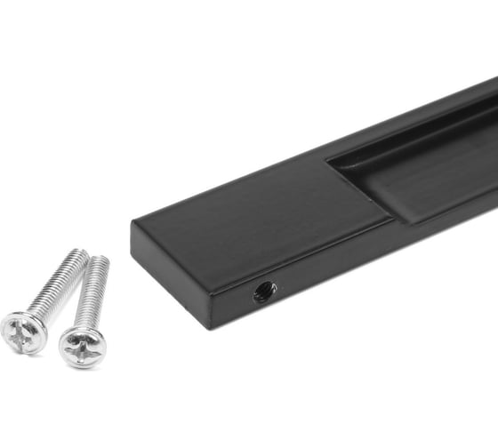 Ручка торцевая CAPPIO RP101BL, межосевое расстояние 192 мм, цвет черный 9579629