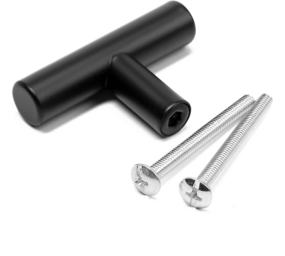 Ручка-кнопка CAPPIO PK332 LIGHT, диаметр 12 мм, цвет черный 9905885