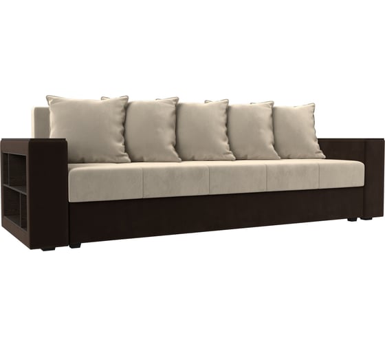 Диван прямой дубай лайт полки слева Лига диванов 114354L 1