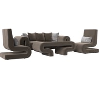 Набор волна-2 (стол, диван, 2 кресла) Лига диванов 115700