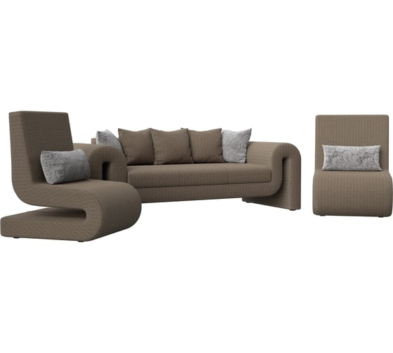 Набор волна-1 (диван, 2 кресла) Лига диванов 115660 1