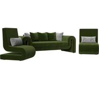 Набор волна-1 (диван, 2 кресла) Лига диванов 115647