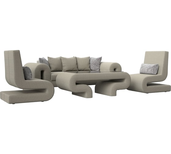 Набор волна-2 (стол, диван, 2 кресла) Лига диванов 115707 1