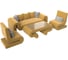 Набор волна-2 (стол, диван, 2 кресла) Лига диванов 115692 11