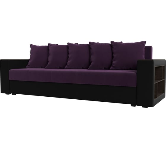 Диван прямой дубай лайт полки справа Лига диванов 114373 1